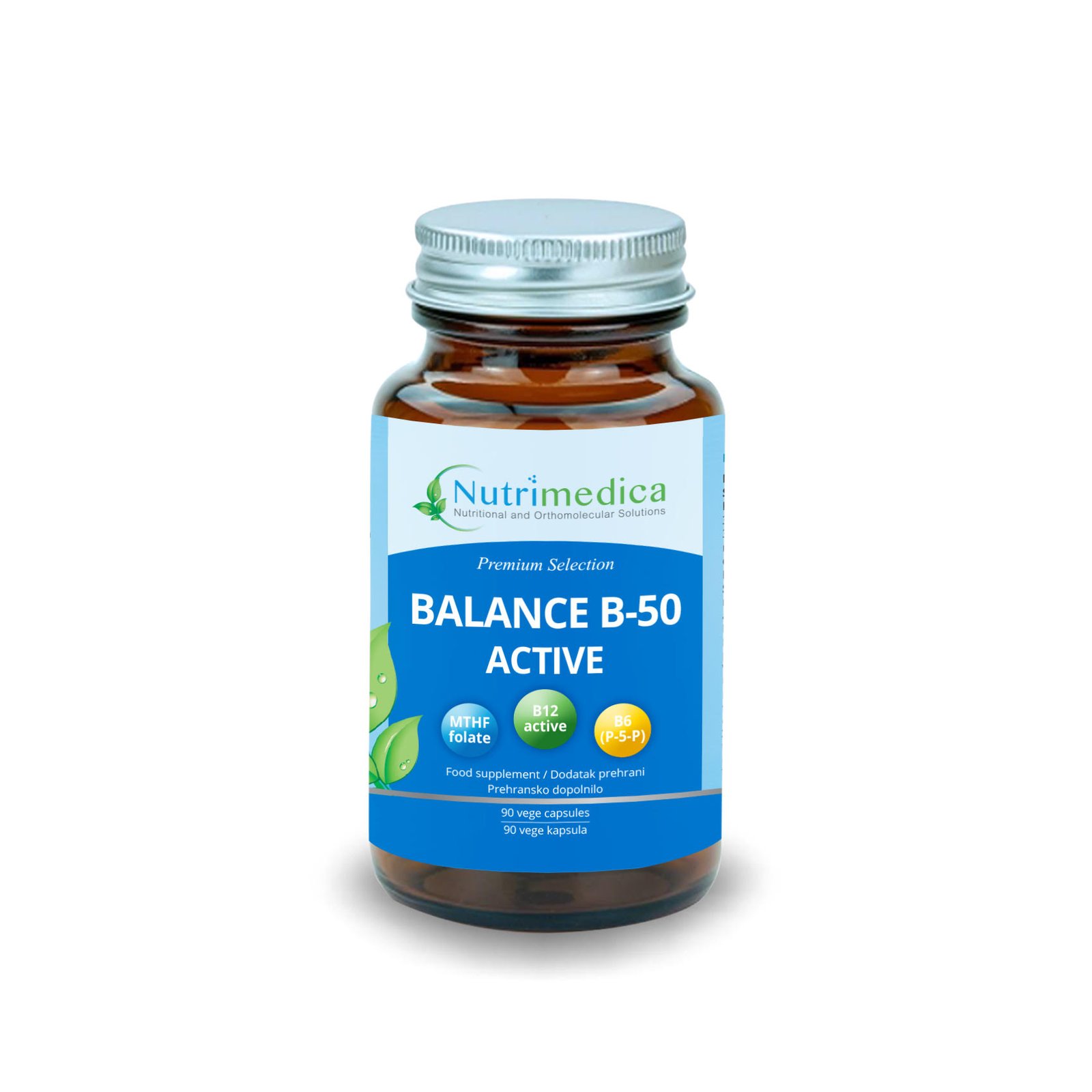 B50-balance-active-90-vcaps-3.jpg B50 kompleks Balance – Aktivni B vitamini za energiju i živce (90 vege kapsula) - Slika 1
