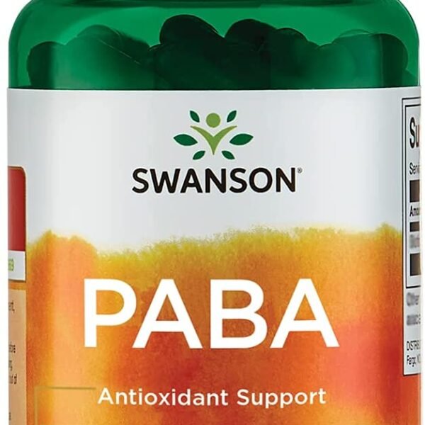 PABA - para-aminobenzojeva kiselina Swanson, 500 mg 120 kapsula