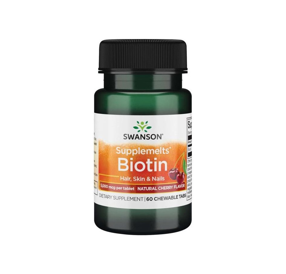 biotin-3.jpg Biotin Swanson 5mg 60 pastila - Slika 1