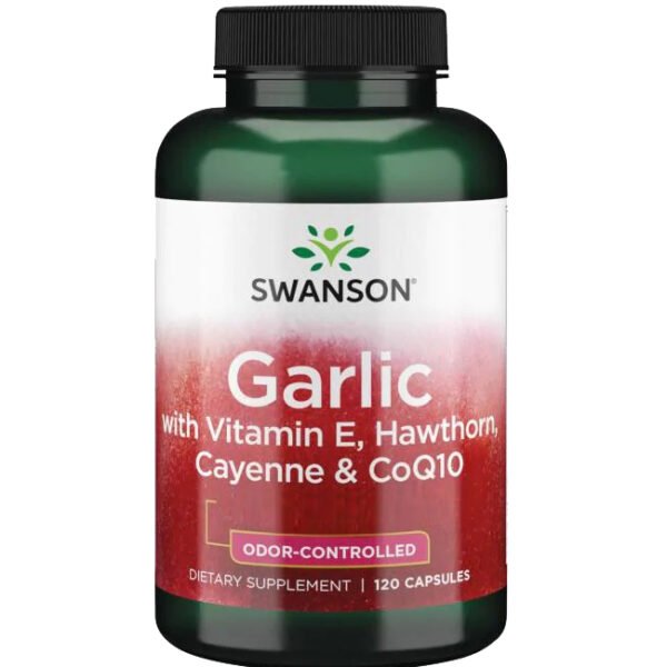 Češnjak (bez mirisa) s vitaminom E, glogom i kajenskim paprom 120 kapsula