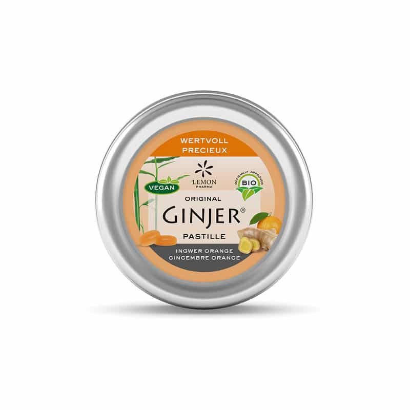 ginjer-pastile-dumbir_naranca-3.jpg Pastile Ginjer s đumbirom BIO, okus naranča 40g - Slika 1