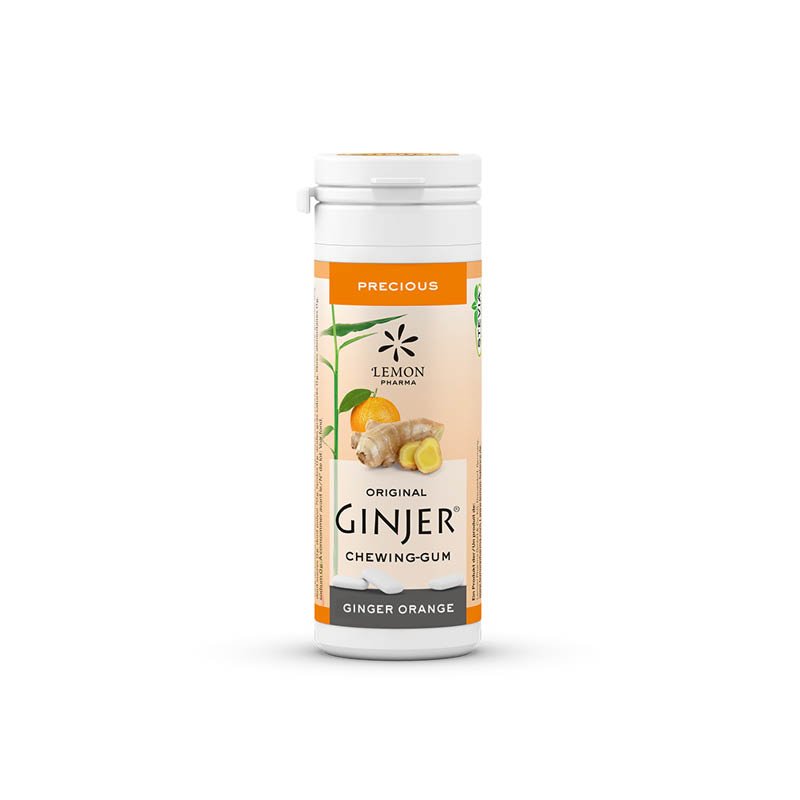 ginjer-zvake-dumbir_naranca-3.jpg Žvakaće gume Ginjer s đumbirom, okus naranča 30g - Slika 1