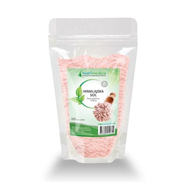 Himalajska sol sitno mljevena 1000g-jodirana