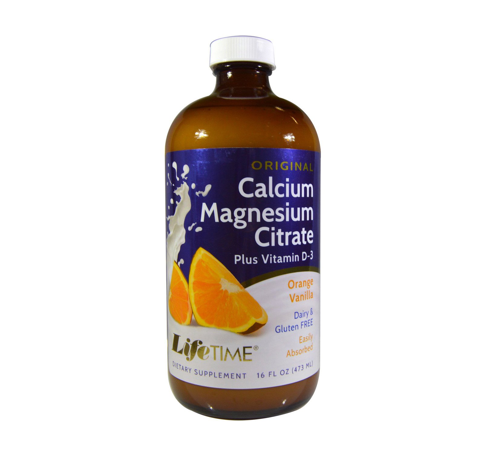 lifetime-3.jpg Calcium Magnesium Citrate, okus naranča/vanilija 473ml - Slika 1