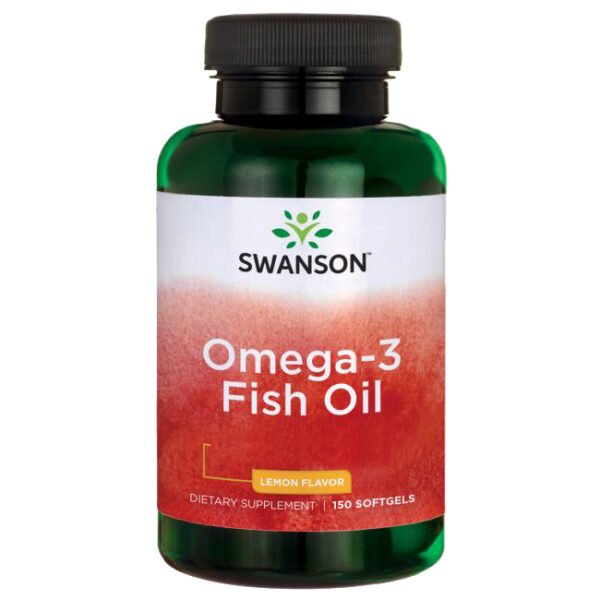 Omega-3 riblje ulje (180 EPA/120 DHA), okus limuna, 150 softgel kapsula