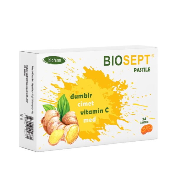 Pastile – Đumbir + Cimet + Med + Vitamin C (a24)