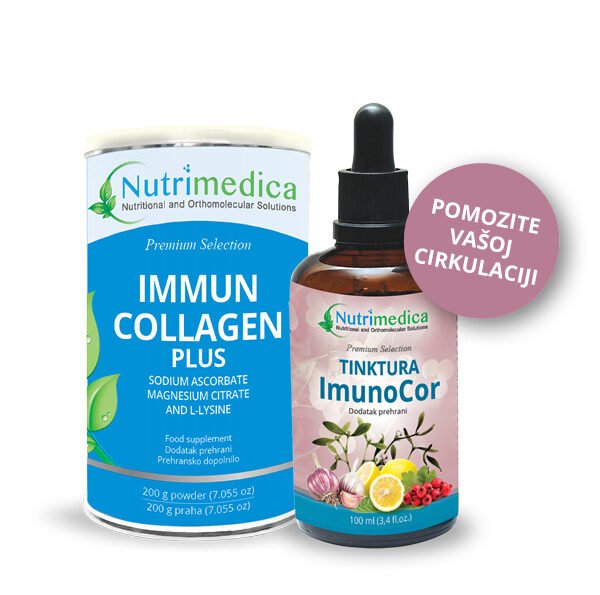 Paket 1 - Immun collagen plus 200 g prah i Imunocor tinktura 100 ml