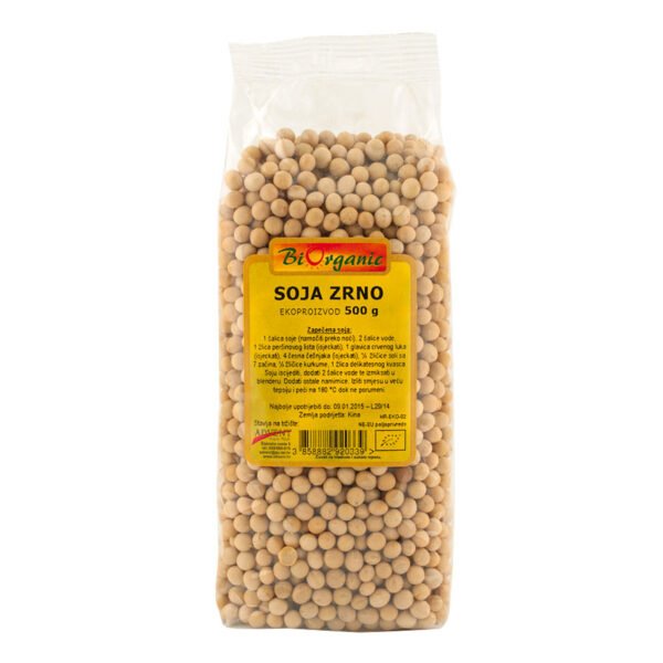 Soja zrno BIO 500g