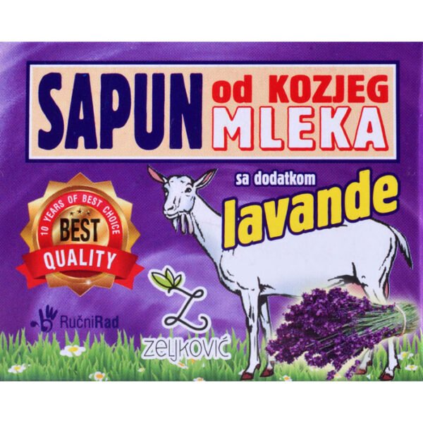 Sapun od kozjeg mlijeka s dodatkom lavande