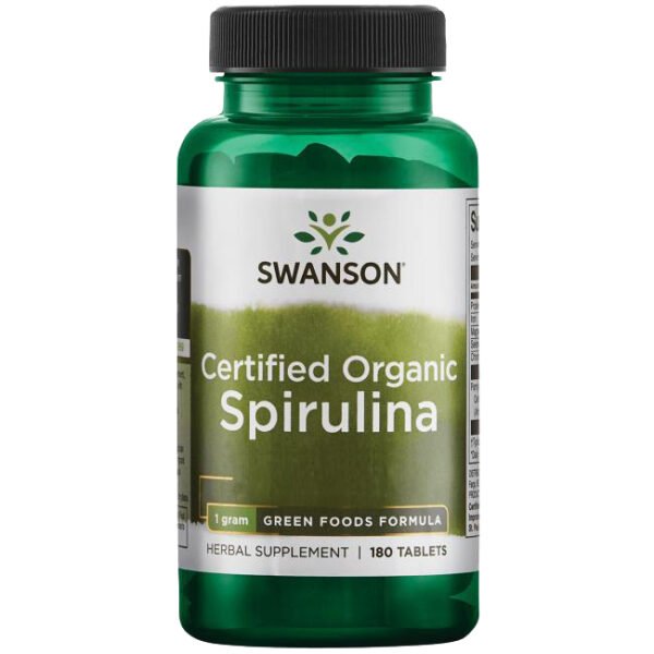 Certified Organic Spirulina 500mg 180 tableta